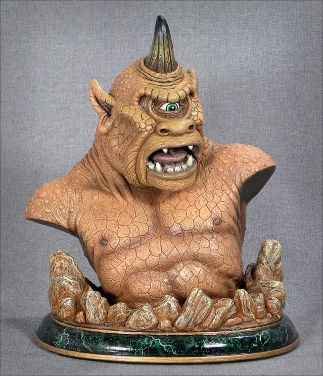 Cyclops Bust sculpted by Mick Wood 1
